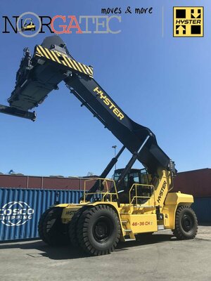 used reachstacker Hyster - rich staker occasion - richstacker reach staker grua contenedores segunda mano